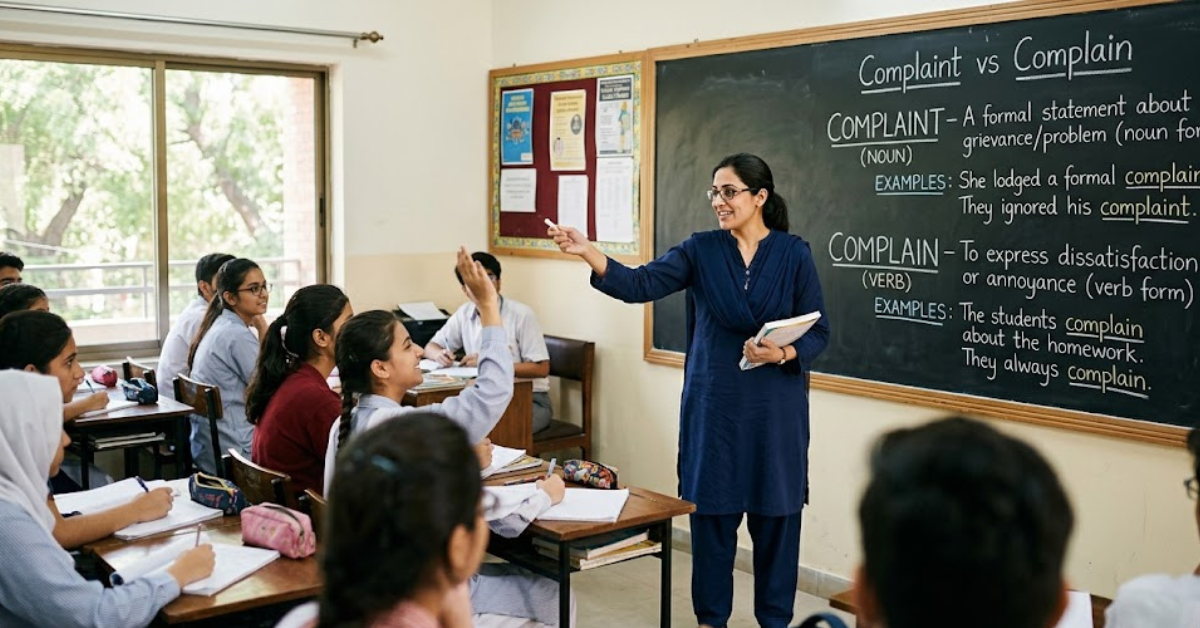 Complaint vs Complain: Meaning, Usage & Key Differences