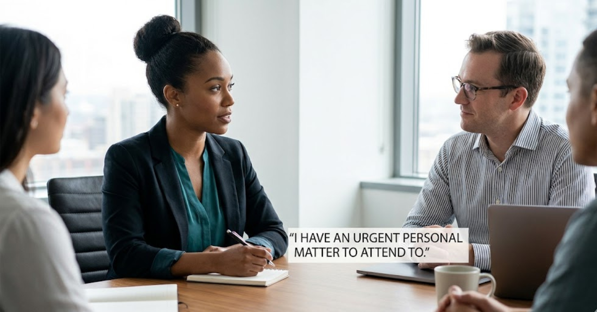 What to Say Instead of Family Emergency (Work Guide)