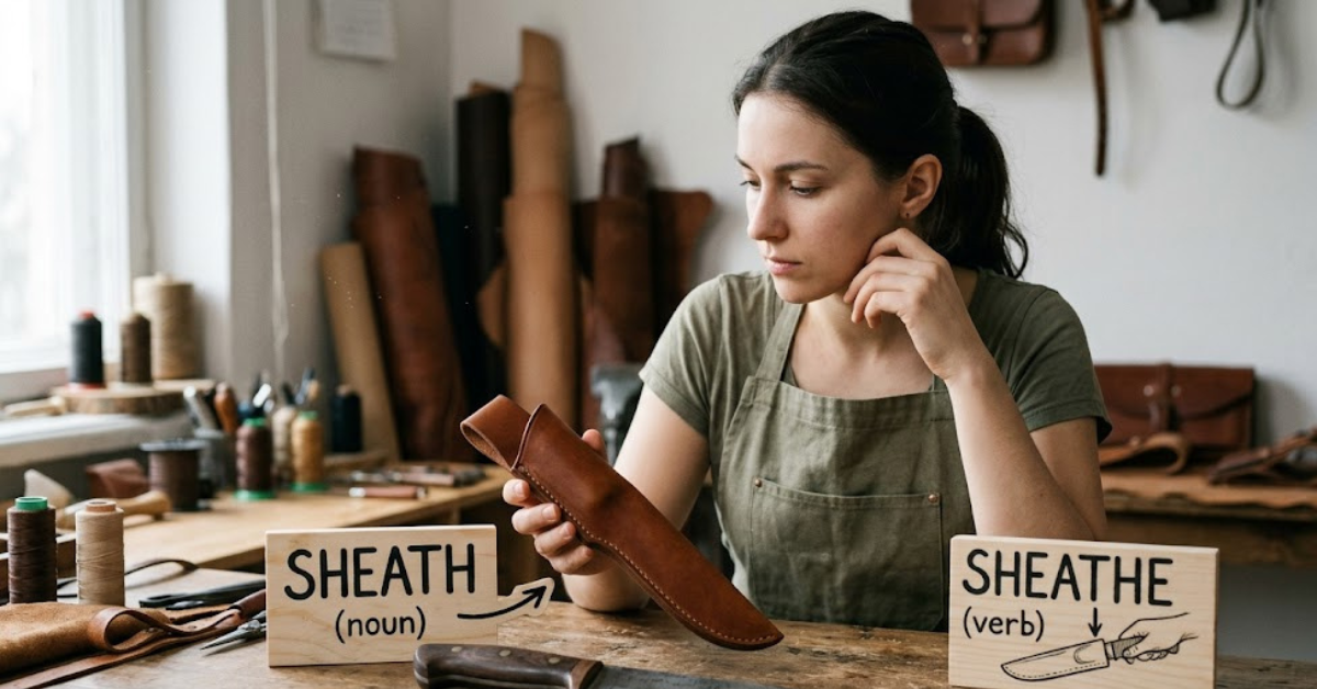 Sheath vs Sheathe: Meaning, Difference, and Usage