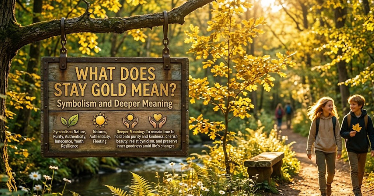 What Does Stay Gold Mean? Symbolism and Deeper Meaning