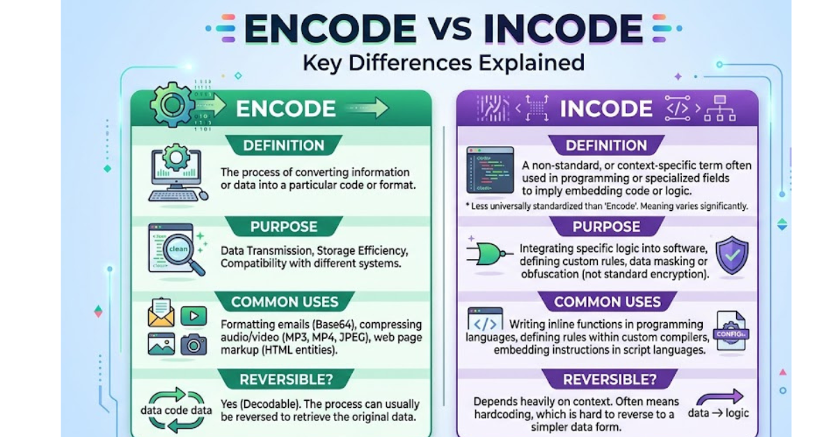 Encode vs Incode: Key Differences Explained