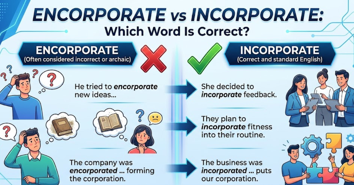 Encorporate vs Incorporate: Which Word Is Correct?