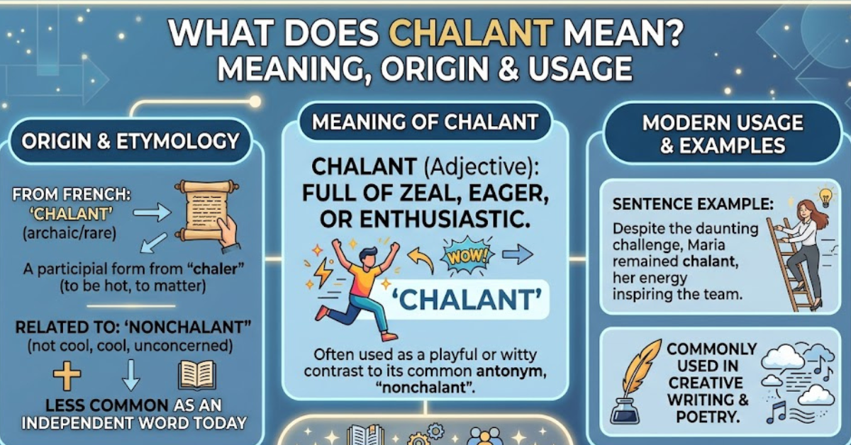 What Does Chalant Mean? Meaning, Origin & Usage