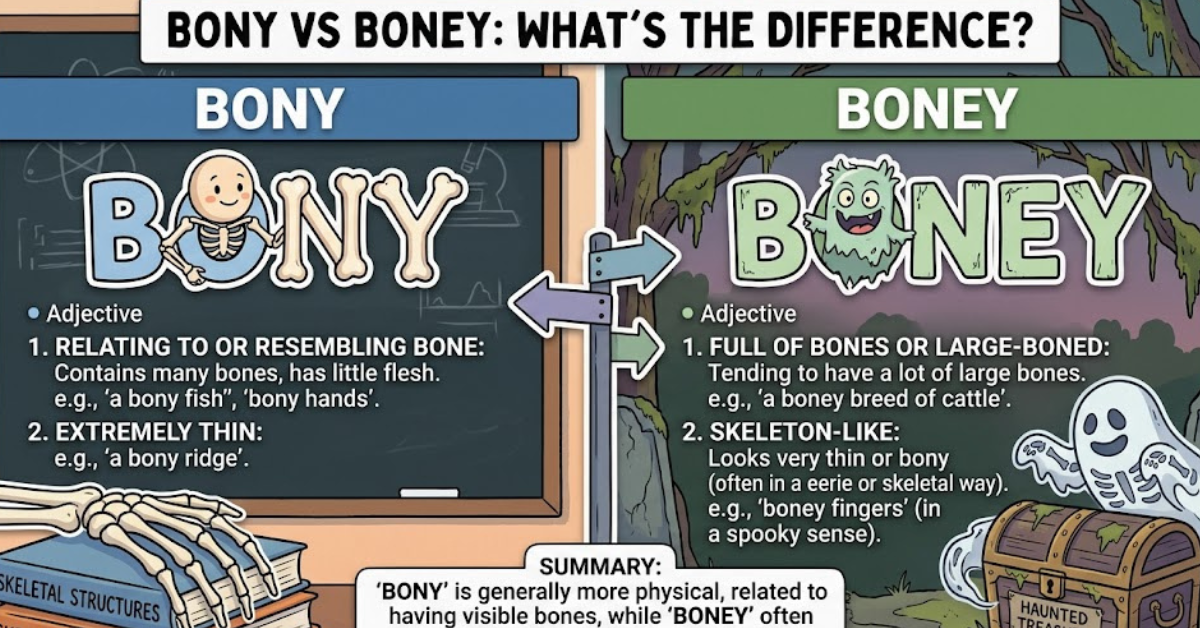 Bony vs Boney: What’s the Difference?