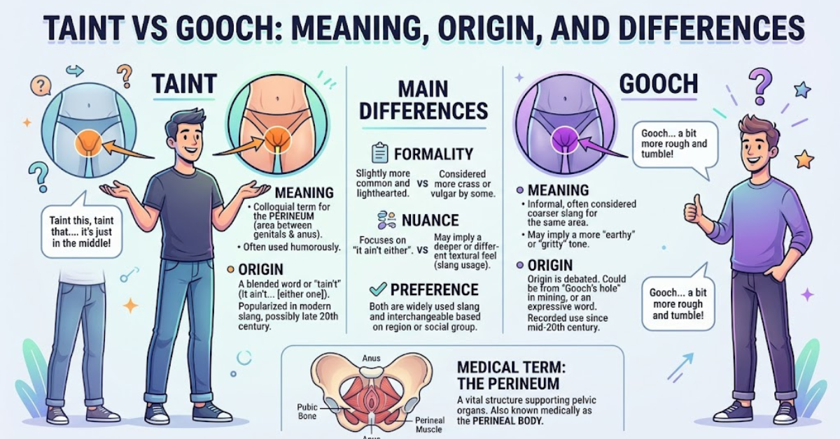 Taint vs Gooch: Meaning, Origin, and Differences