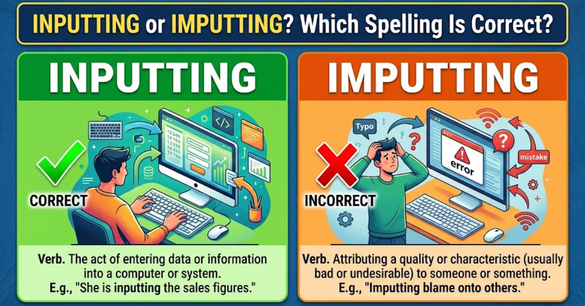 Inputting or Imputting? Which Spelling Is Correct?