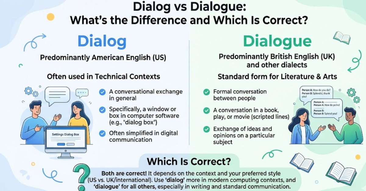 Dialog vs Dialogue: What’s the Difference and Which Is Correct?