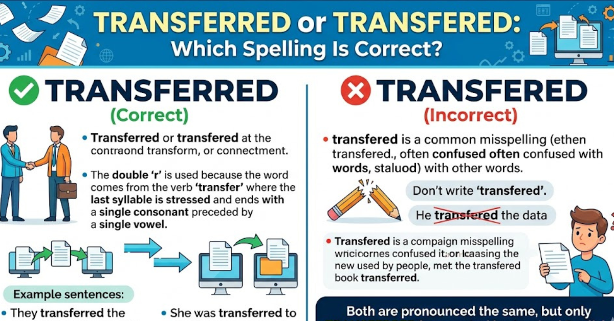 Transferred or Transfered: Which Spelling Is Correct?