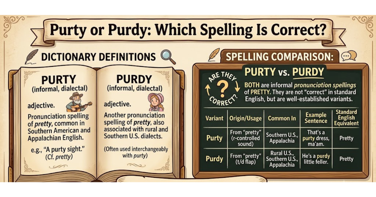 Purty or Purdy: Which Spelling Is Correct?