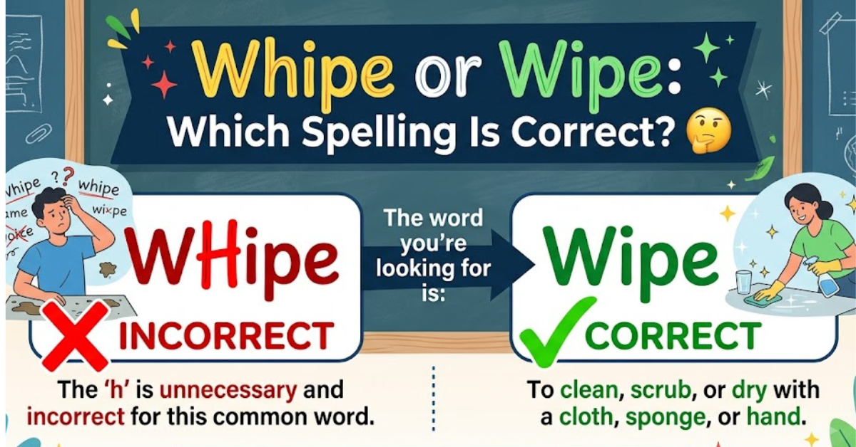 Whipe or Wipe: Which Spelling Is Correct?