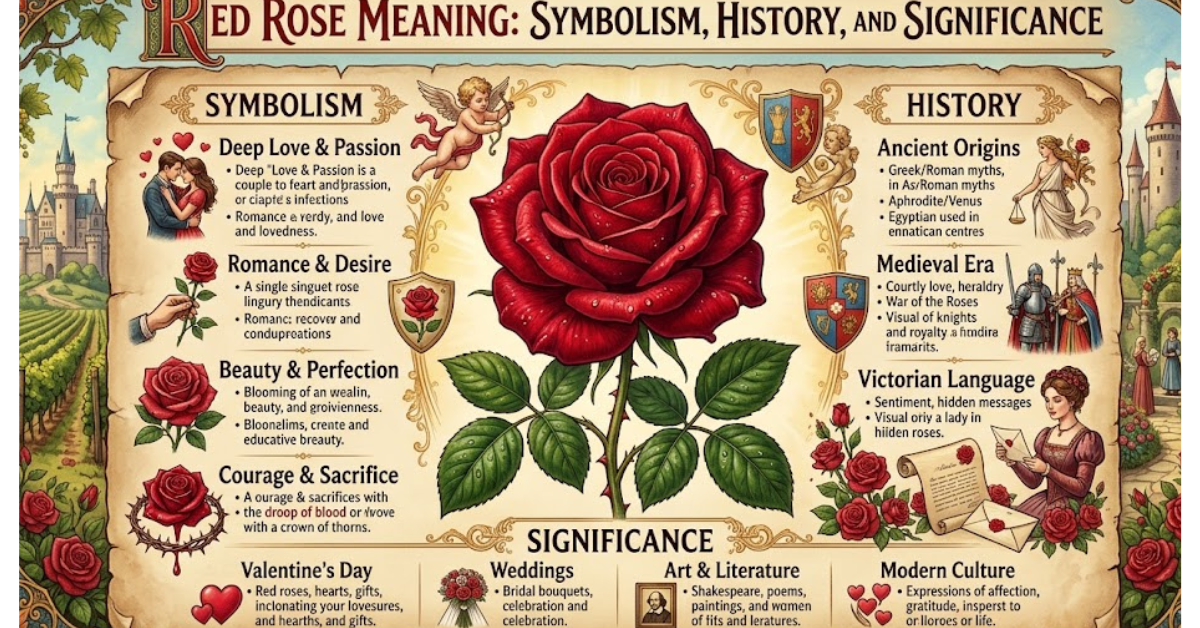 Red Rose Meaning: Symbolism, History, and Significance