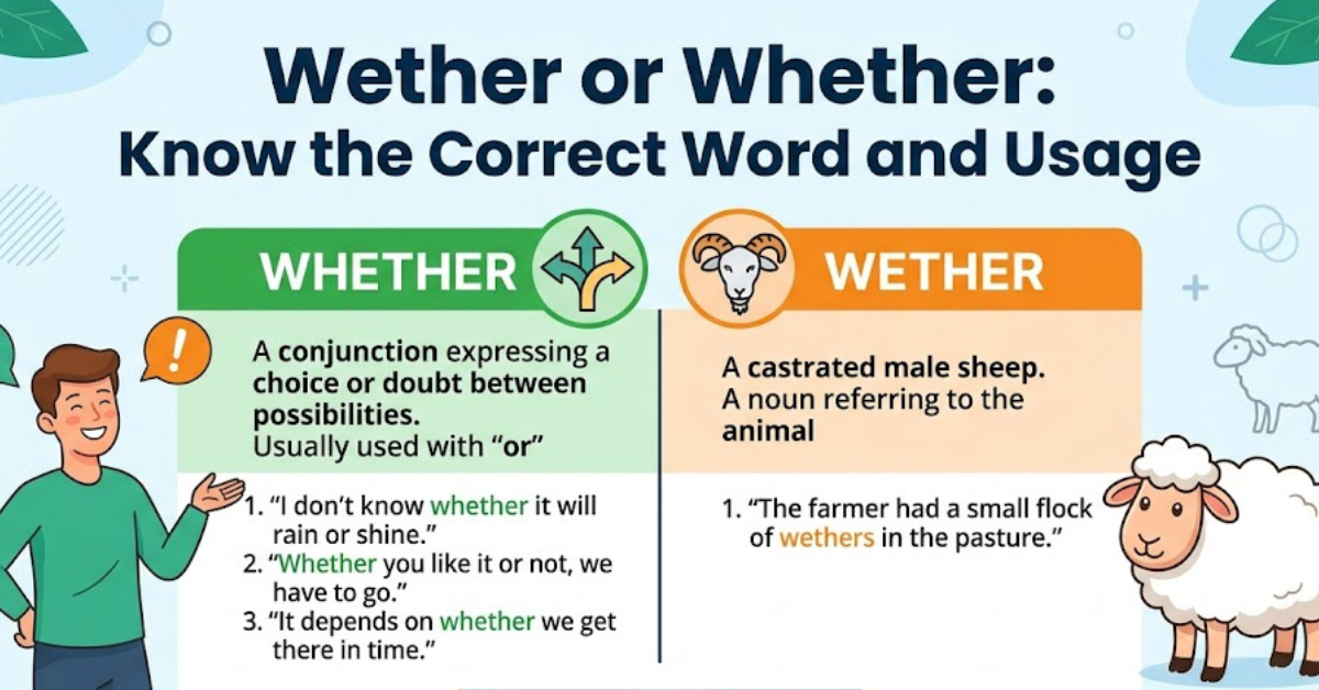 Wether or Whether: Know the Correct Word and Usage