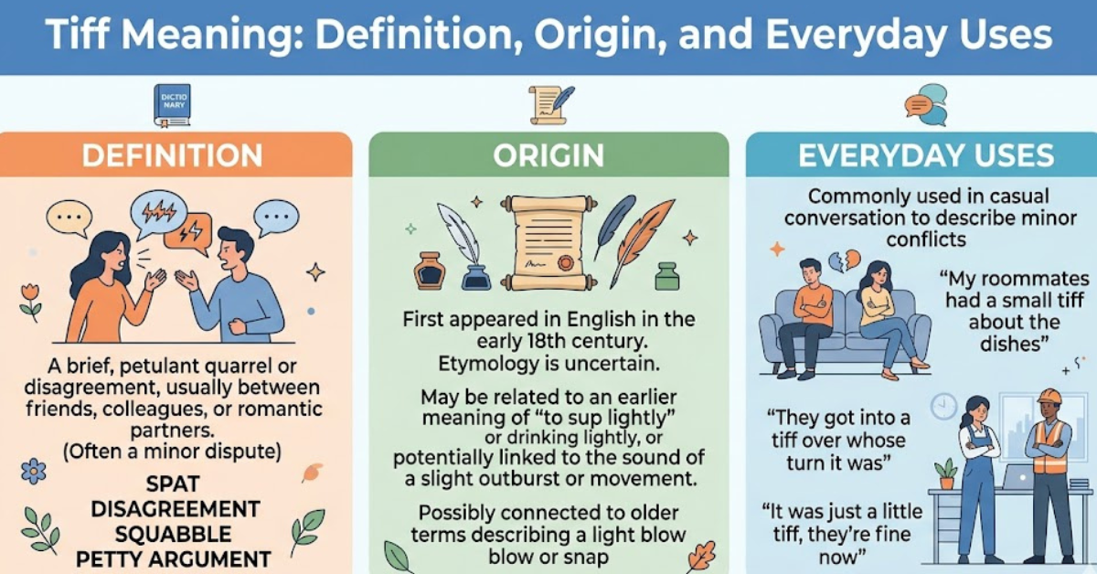 Tiff Meaning: Definition, Origin, and Everyday Uses