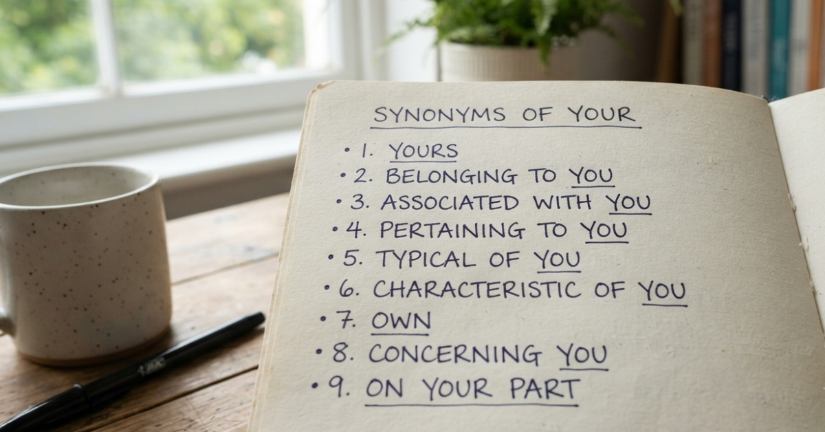 Synonyms of Your: Meaning, Alternatives, and How to Use Them Correctly