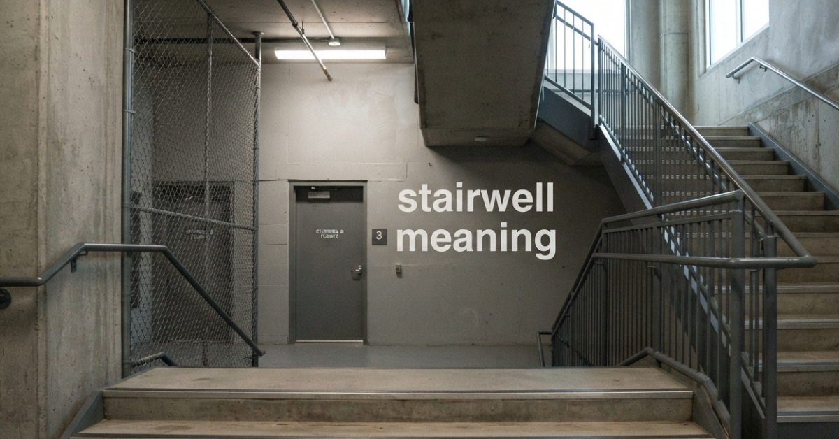 Stairwell Meaning: Definition, Uses, and How It Differs from a Staircase