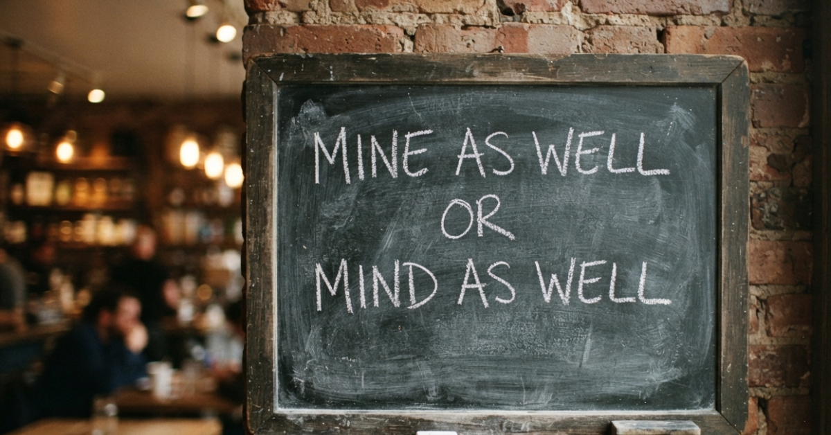 Mine as Well or Mind as Well: Which Phrase Is Correct?