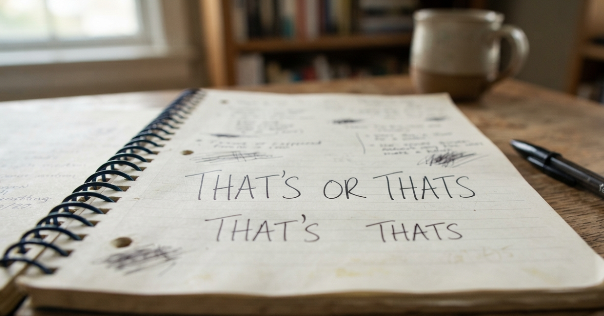 That's or Thats