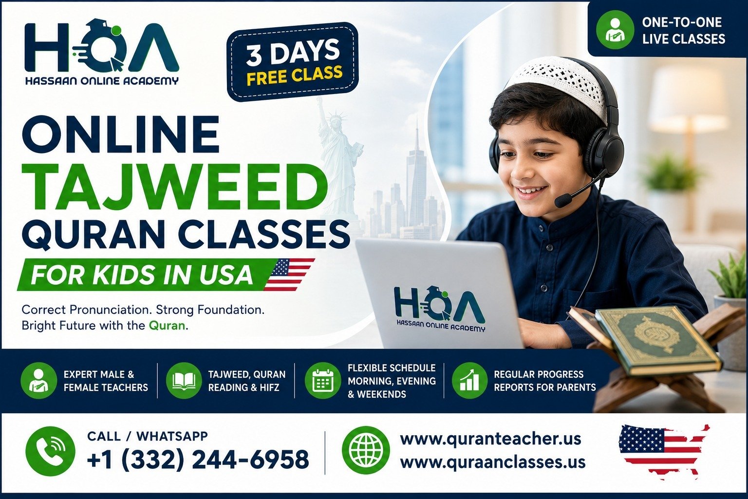 Online Tajweed Quran Classes for Kids in USA  Learn the Quran with Correct Tajweed at Home
