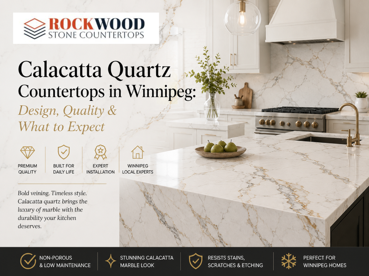 Calacatta Quartz Countertops in Winnipeg: Design, Quality & What to Expect