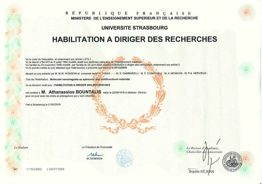 Habilitation à diriger des recherches